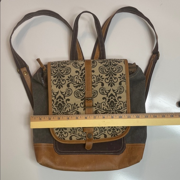 Leather and Canvas Backpack main image 5